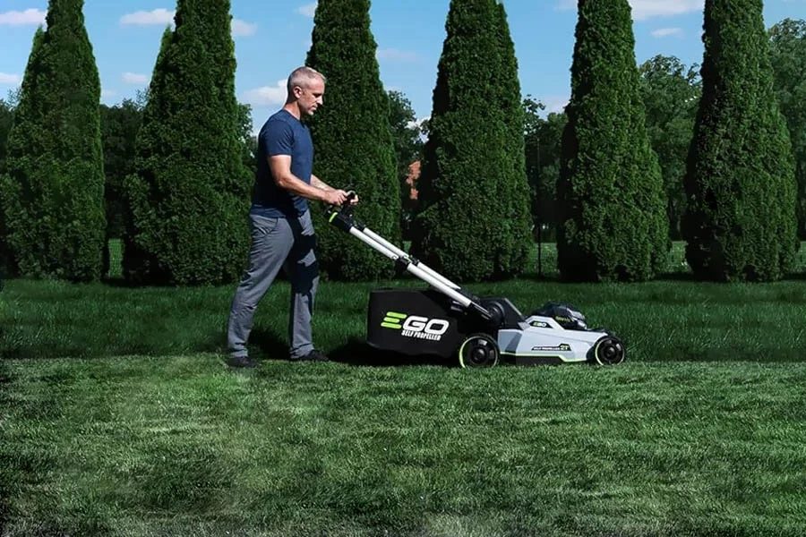 best battery operated push mower