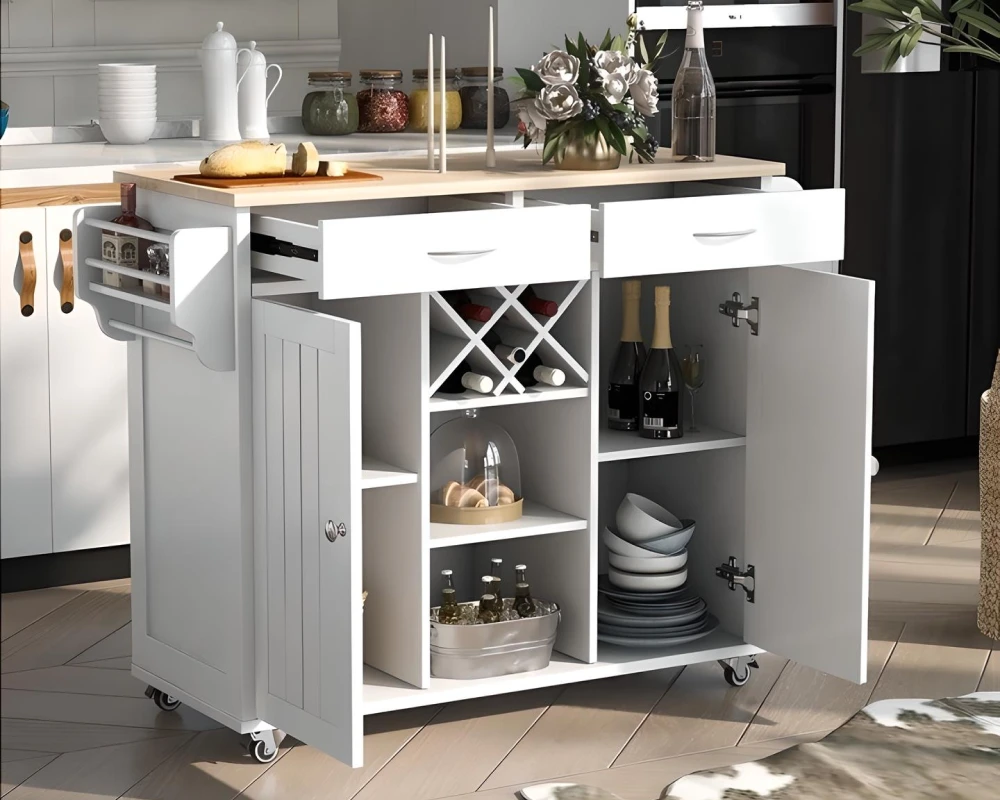 modern kitchen island storage